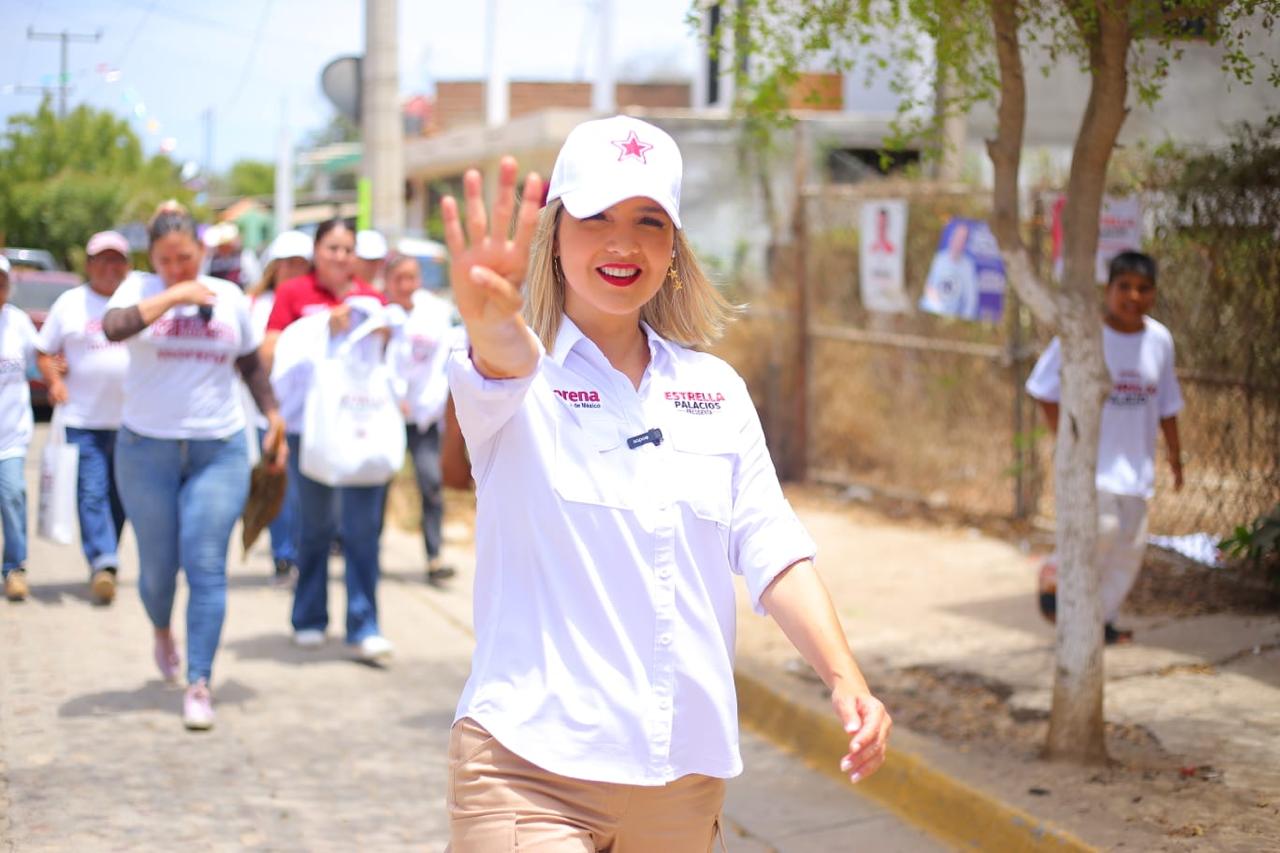 Lee más sobre el artículo Estrella Palacios, candidata de Morena a la Presidencia de Mazatlán saluda a deportistas y llega a El Habal