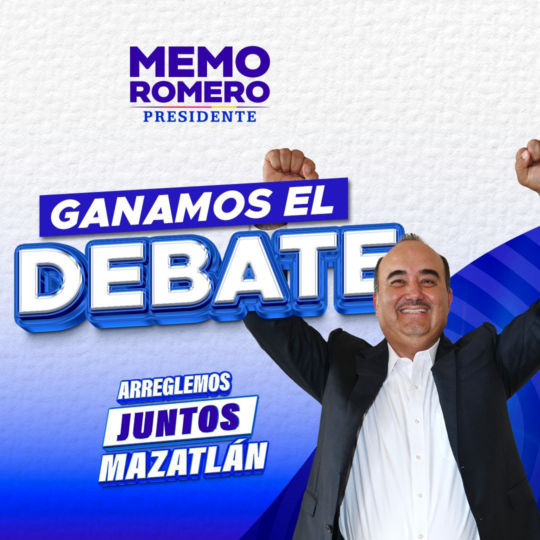 Lee más sobre el artículo Memo Romero se consolida como ganador del debate rumbo a la alcaldía de Mazatlán