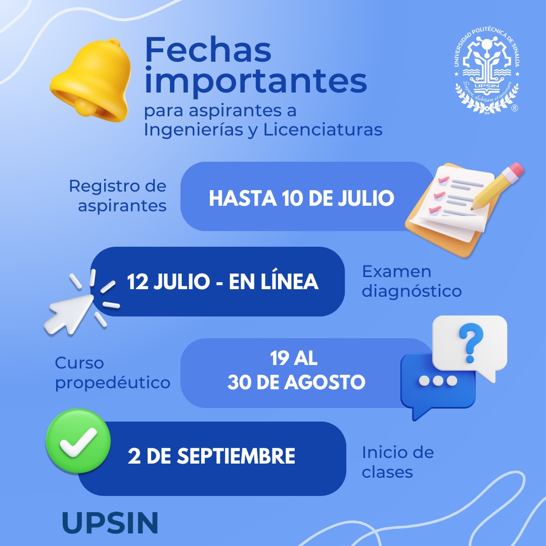 Lee más sobre el artículo Están Abiertas las Inscripciones en la Universidad Politécnica de Sinaloa.