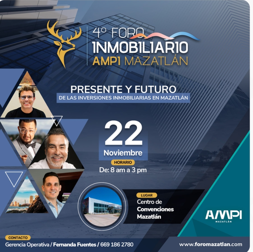 Lee más sobre el artículo Se Acerca la Fecha para el IV Foro Inmobiliario AMPI Mazatlán