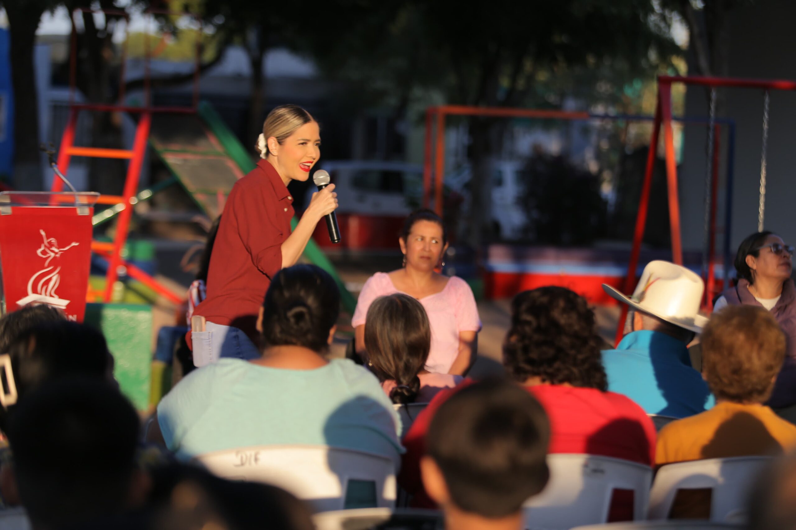 En este momento estás viendo Inaugura Estrella Palacios Parque Recreativo en Los Magueyes