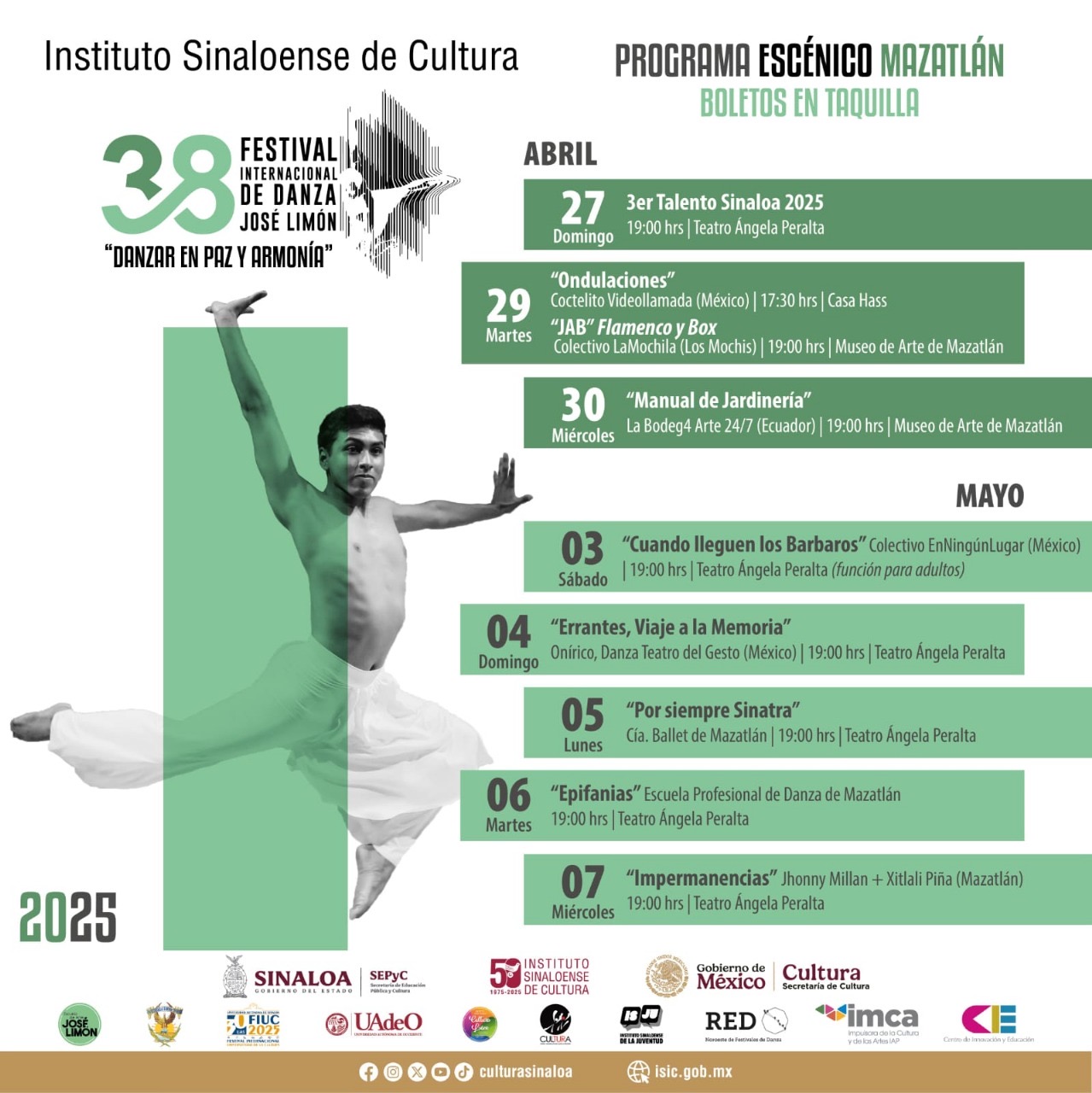 En este momento estás viendo Mañana inicia el festival internacional de Danza José Limón