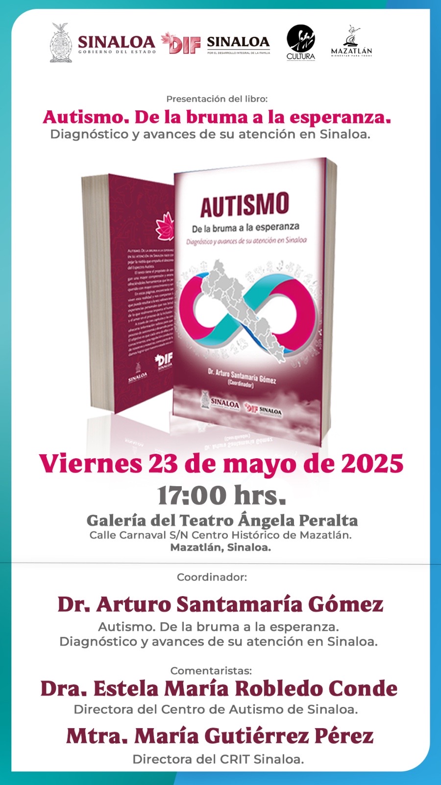 Lee más sobre el artículo Este viernes en Galería Ángela Peralta presentan el libro  “Autismo. De la Bruma a la esperanza.