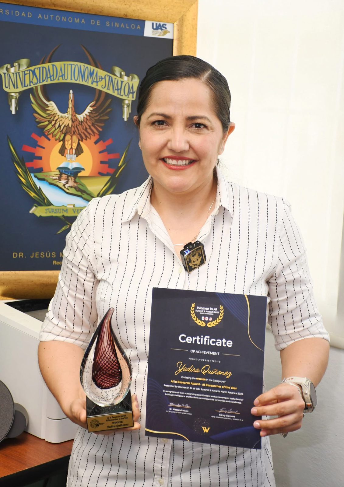 En este momento estás viendo Investigadora de la UAS Gana Premio Internacional en Inteligencia Artificial