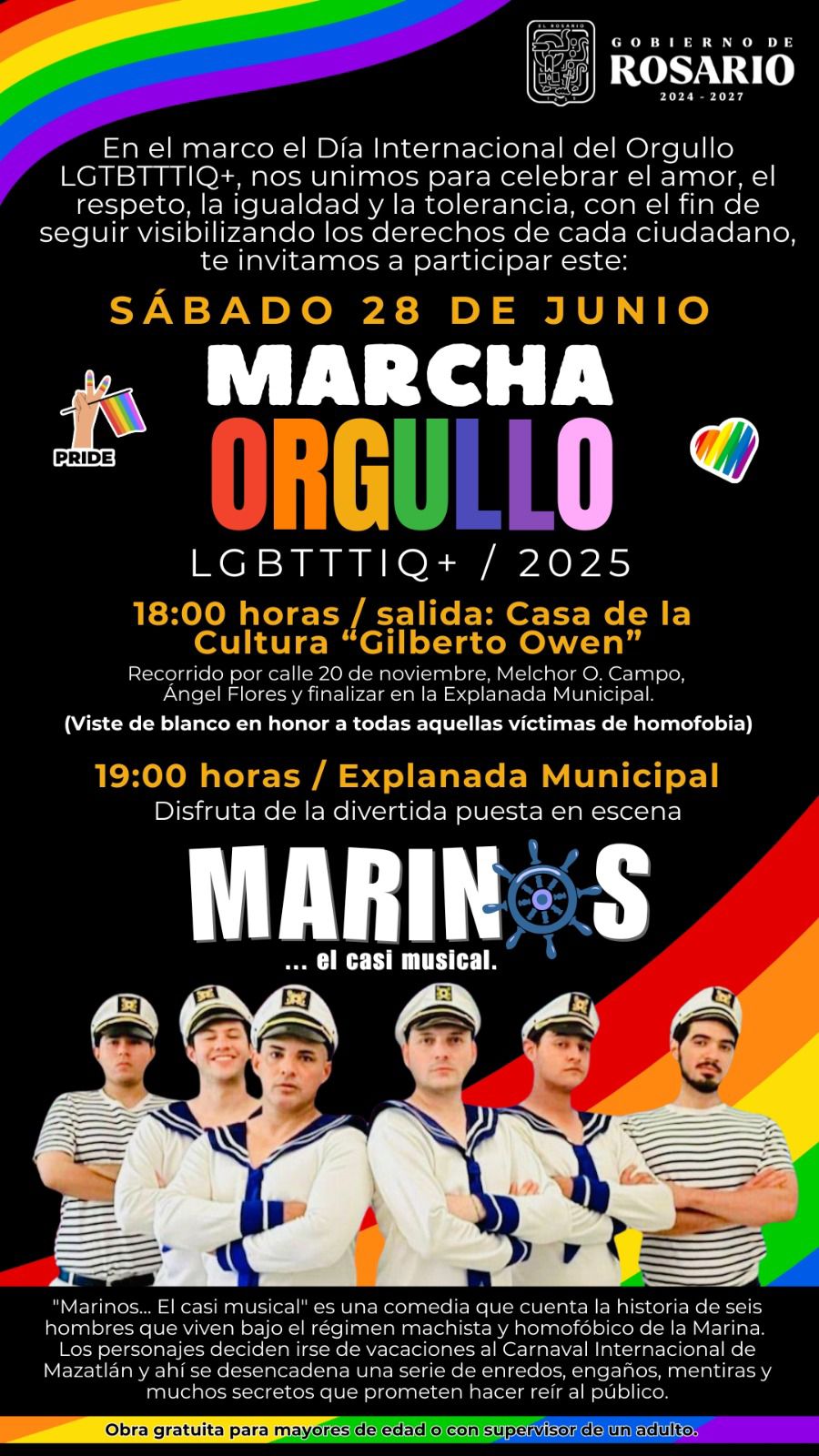 Lee más sobre el artículo Rosario se prepara para celebrar la marcha del orgullo.