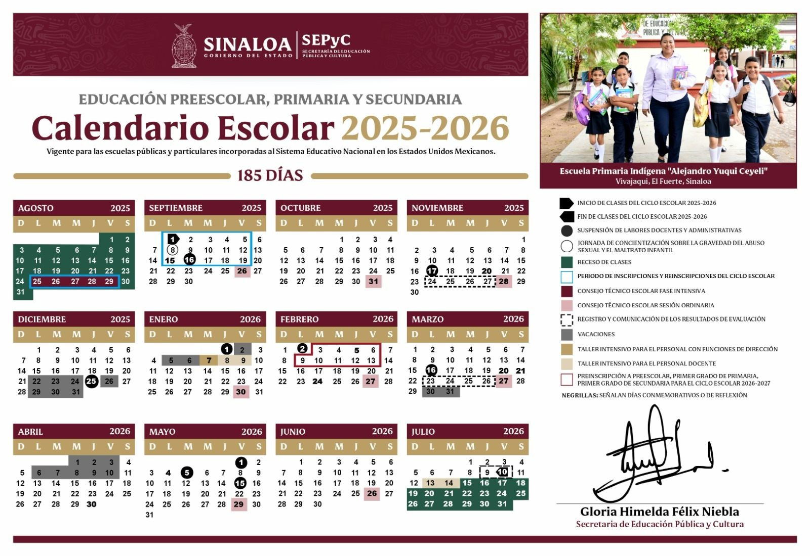 Lee más sobre el artículo Ya Está el Calendario Escolar 2025-2026 para Sinaloa