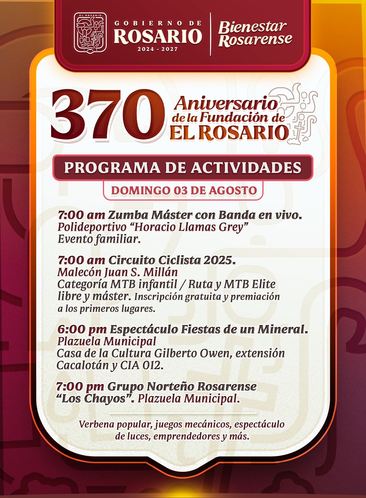 Lee más sobre el artículo Rosario Festejará el 370 Aniversario de su Fundación