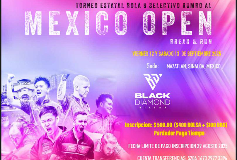 Lee más sobre el artículo Anuncian Torneo Estatal de billar en Mazatlán