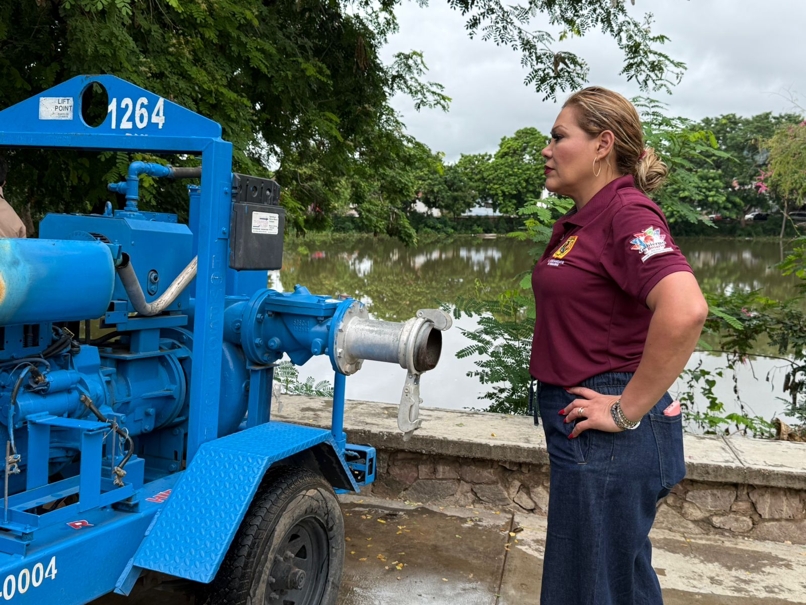 Lee más sobre el artículo Recorre Claudia Valdez, Zonas Afectadas por las Lluvias