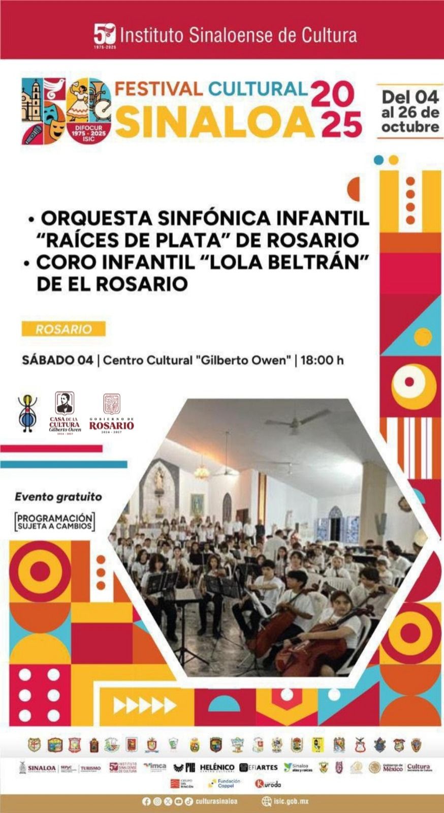 Lee más sobre el artículo El Festival Cultural Sinaloa 2025 iniciará en Rosario