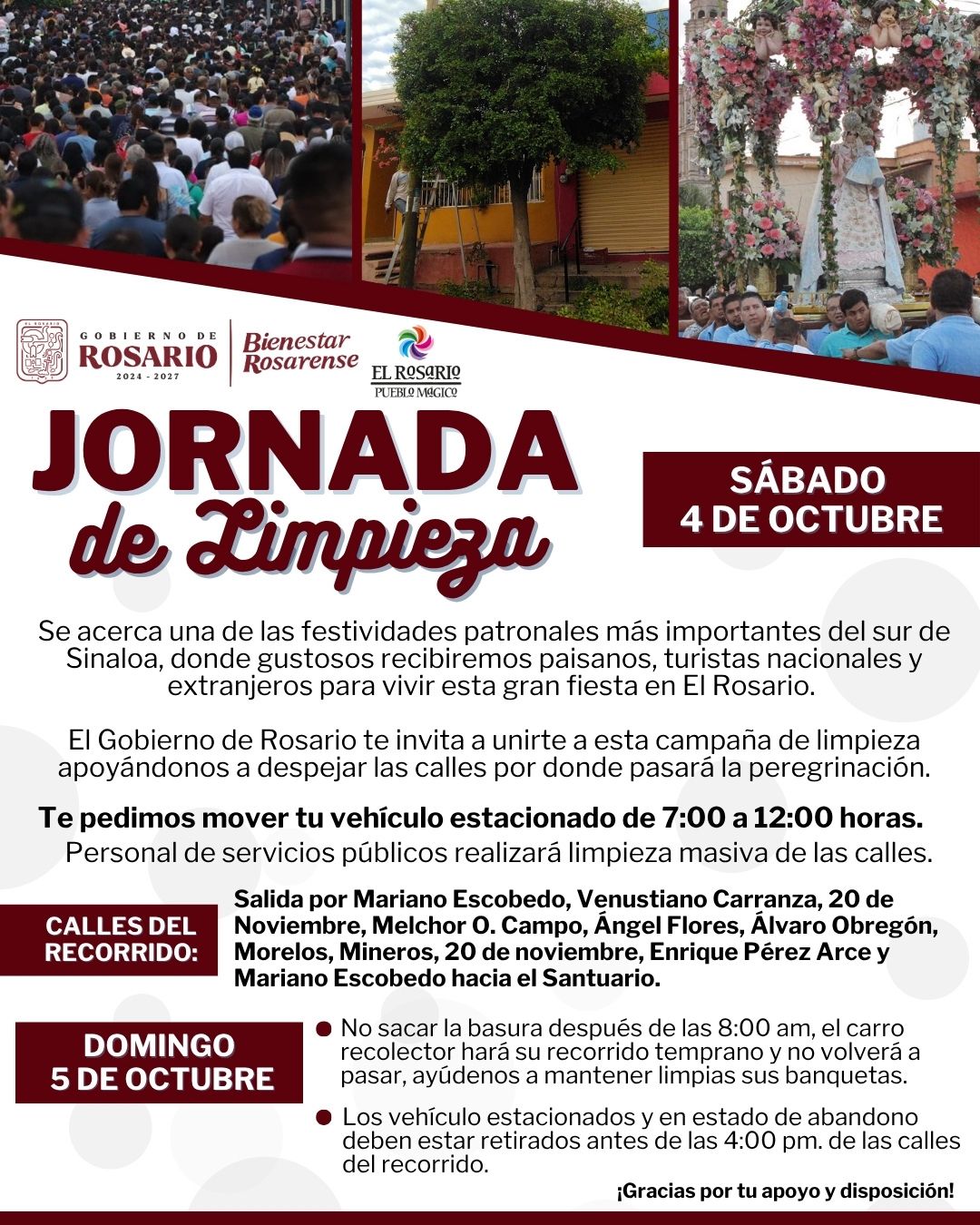 Lee más sobre el artículo Se Prepara El Rosario para Conmemorar a su Santísima Virgen