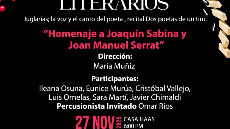 Poesía y Música con Juglarías: Vuelve «Dos Poetas de un Tiro» al Jueves Literario
