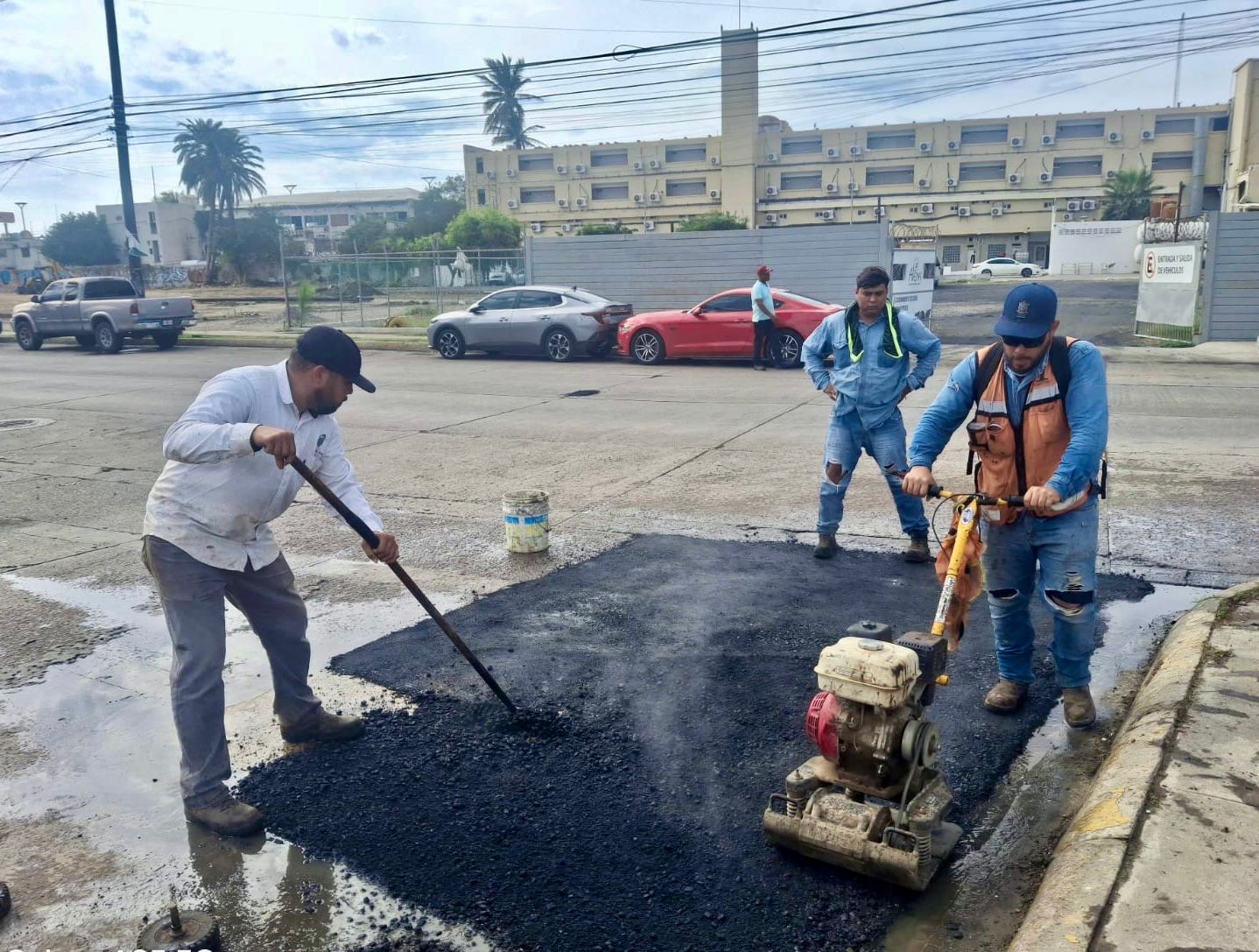 Lee más sobre el artículo Siguen Tapando Baches en Mazatlan