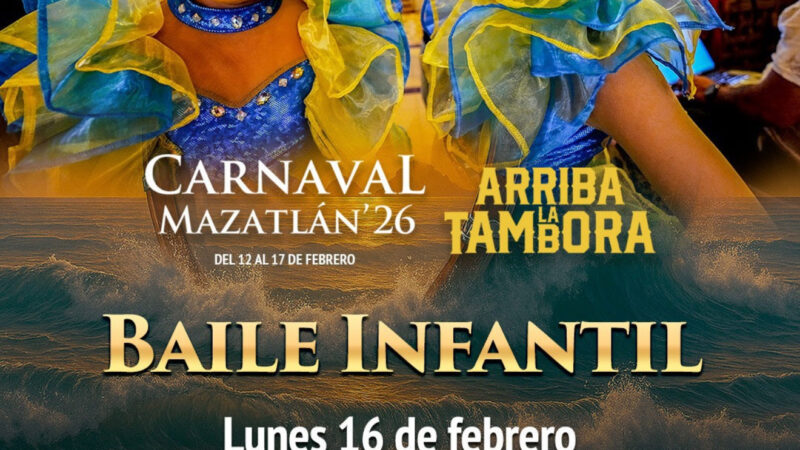 El Teatro Ángela Peralta se llenará de magia, gracia y  energía con el Gran Baile Infantil del Carnaval Mazatlán 2026