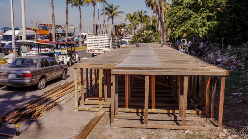 Inician preparativos de carnaval en Olas Altas