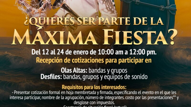 Quieres participar en el Carnaval de Mazatlán ?
