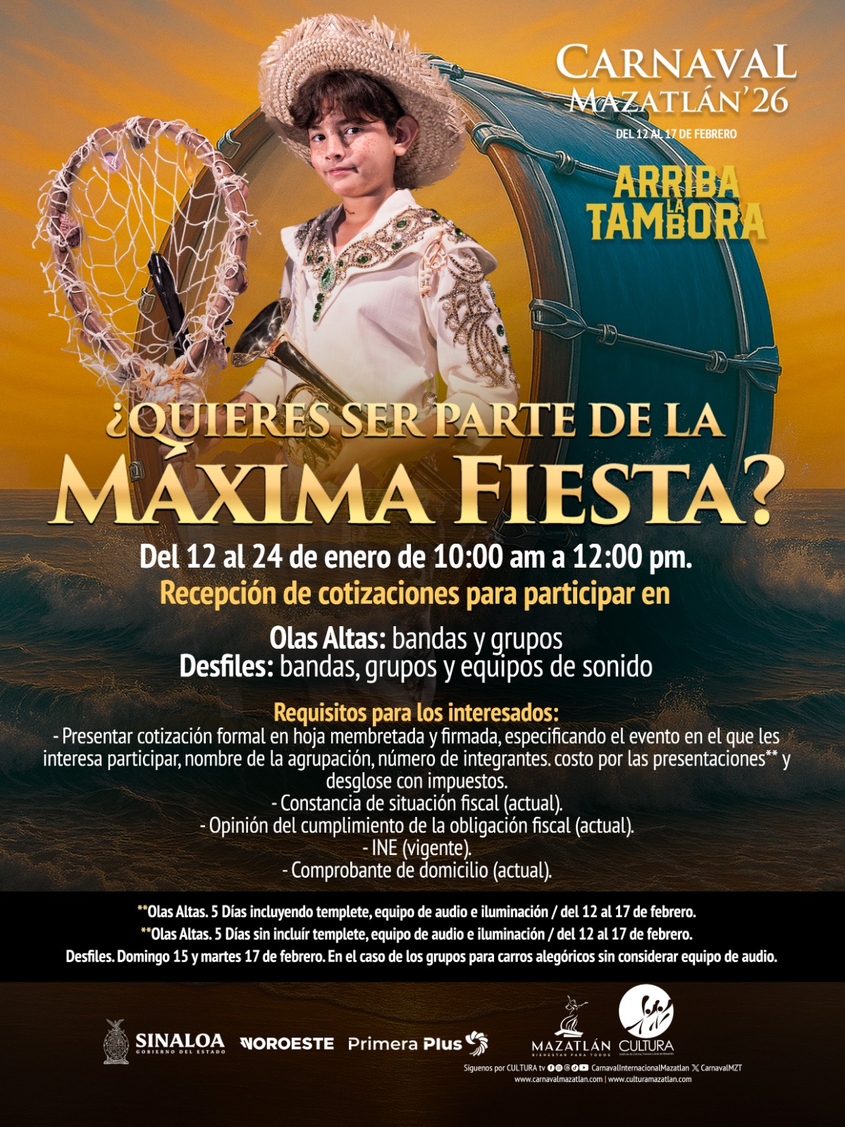 Lee más sobre el artículo Quieres participar en el Carnaval de Mazatlán ?