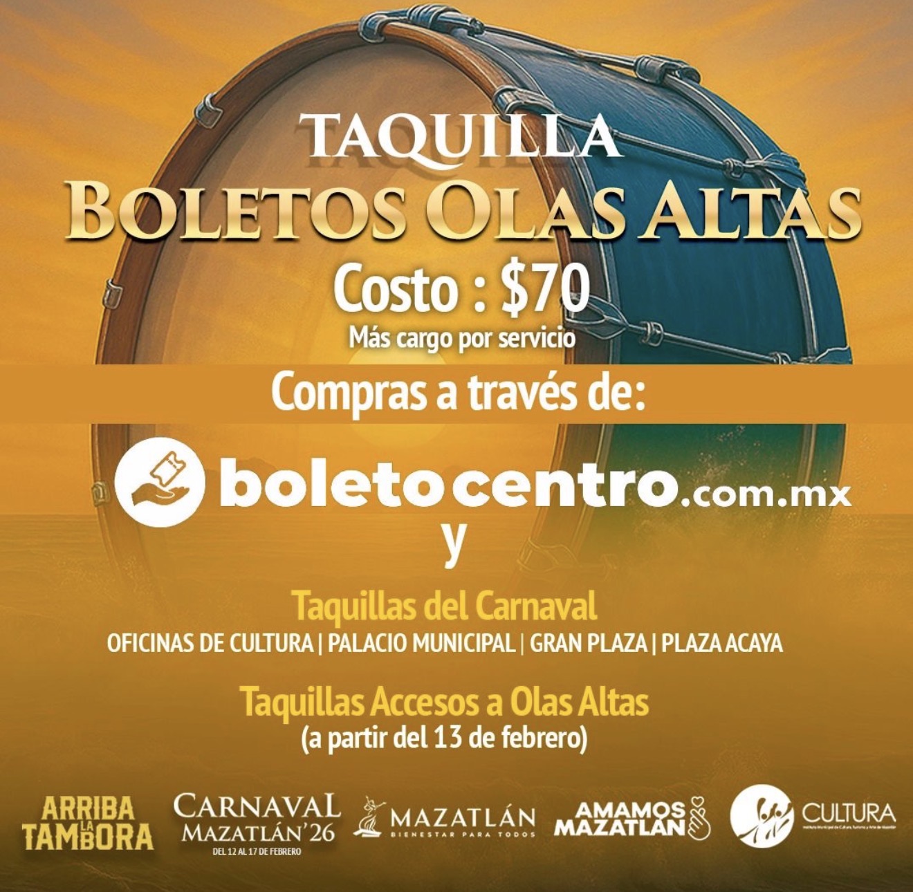 Lee más sobre el artículo No hagas fila para Carnaval en Olas Altas