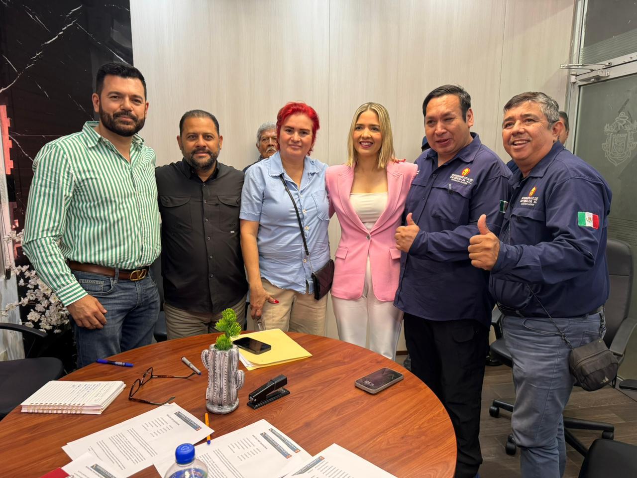 Lee más sobre el artículo Atiende Estrella Palacios a integrantes del colectivo Guerreros Azules A.C.