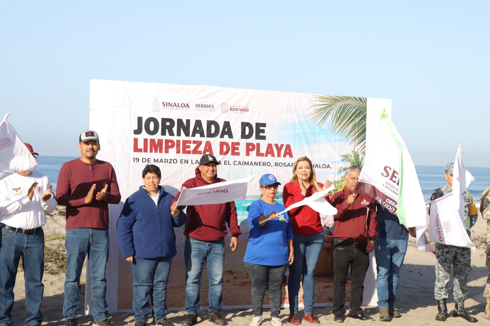Rosario se Suma a la Jornada Estatal “Sinaloa limpia tu playa”