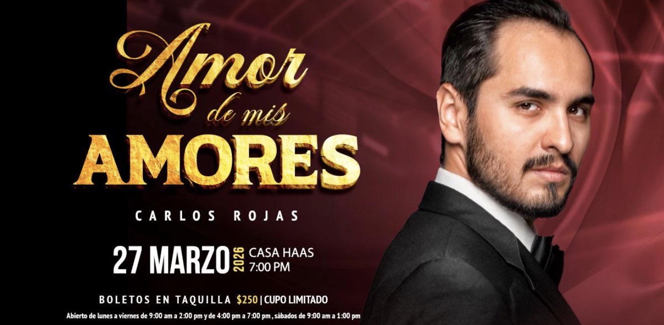 Carlos Rojas celebrará el romanticismo con el concierto “Amor de mis Amores” en Casa Haas