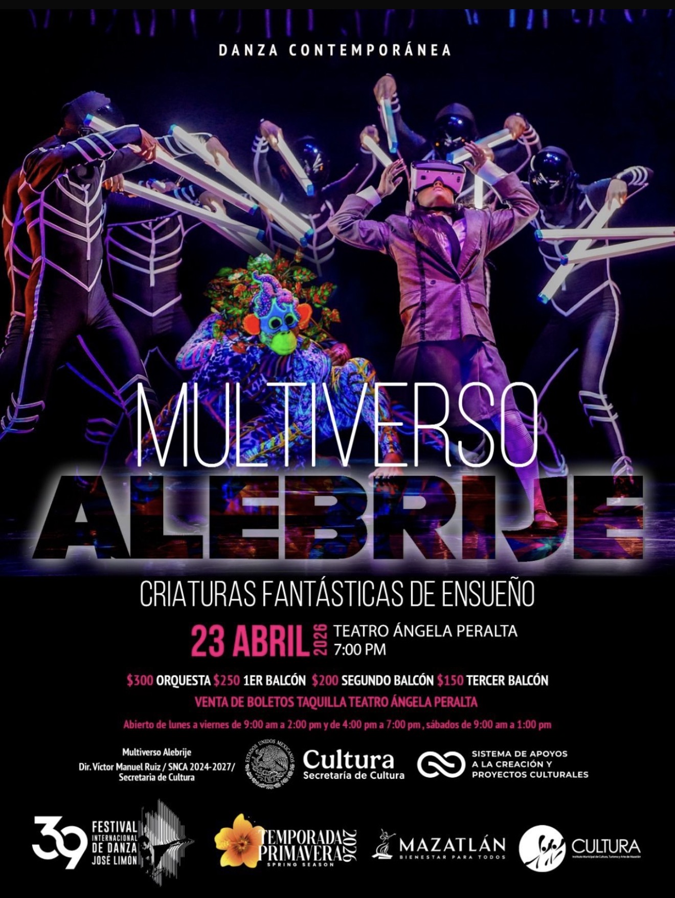 Lee más sobre el artículo Llega al Teatro Ángela Peralta MULTIVERSO ALEBRIJE