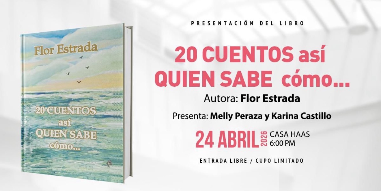 Lee más sobre el artículo Flor Estrada regresa a la escena literaria  con “20 CUENTOS  así QUIEN SABE cómo”
