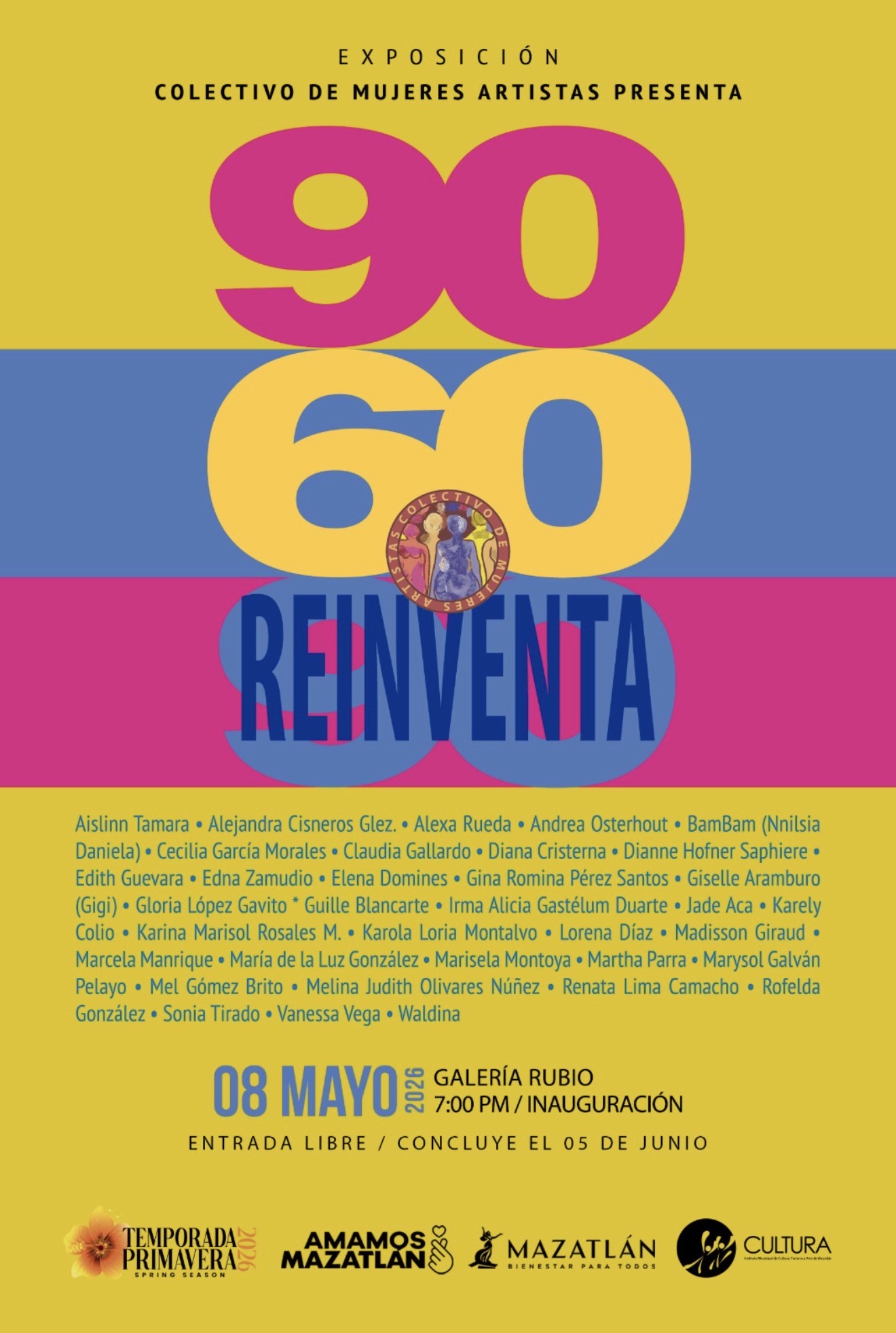 Lee más sobre el artículo De las medidas al lienzo: «90-60-REINVENTA» llega a la Galería Rubio