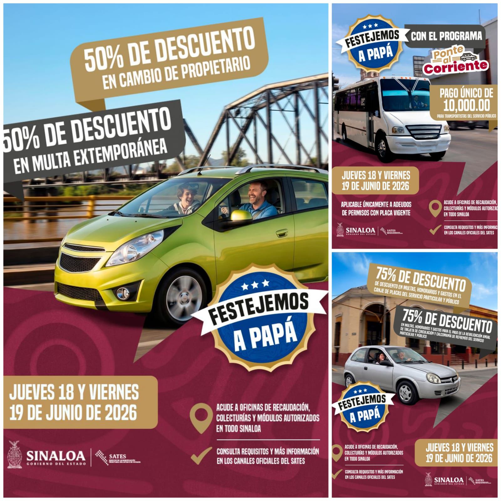 ¡Celebra a Papá con grandes beneficios y ponte al corriente!