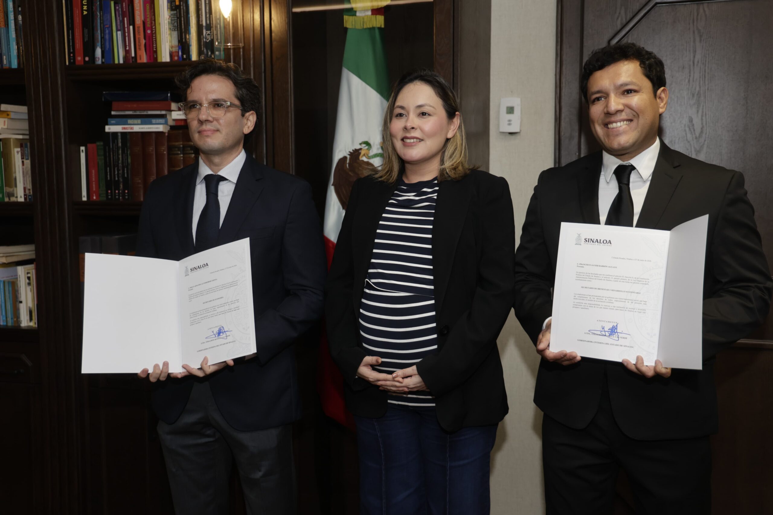 Designa Gobernadora Yeraldine a Nuevos Secretarios en Economía y Sebides