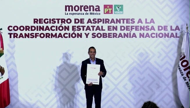 Se registra Jesús Ibarra para Coordinador Estatal de los Comités de Defensa de la Transformación y la Soberanía Nacional