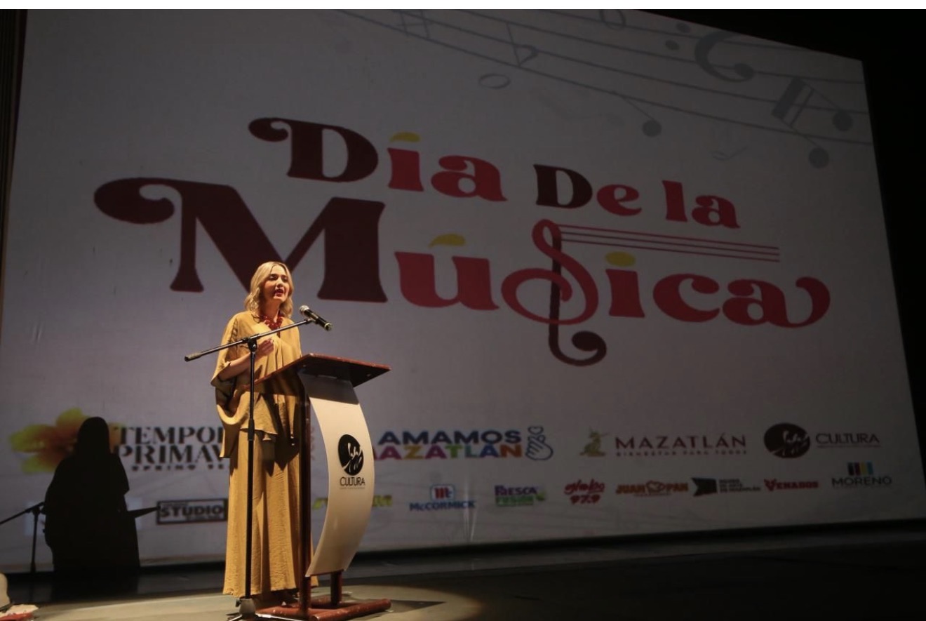 Estrella Palacios inaugura el Día de la Música más grande de la historia de Mazatlán