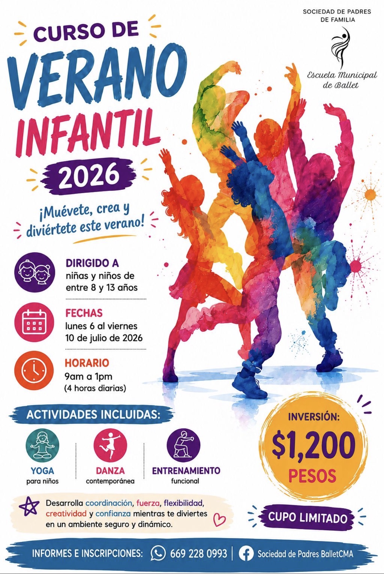 Invitan a participar en curso de Ballet Clásico Infantil
