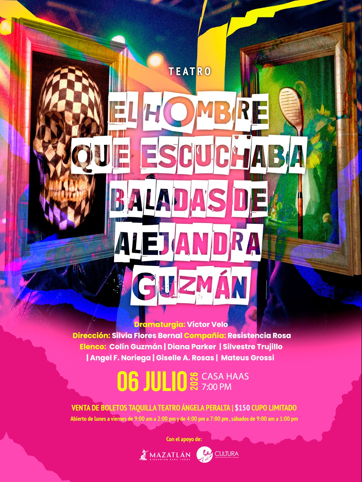 ‘El hombre que escuchaba baladas de Alejandra Guzmán’, marca el estreno de Resistencia Rosa