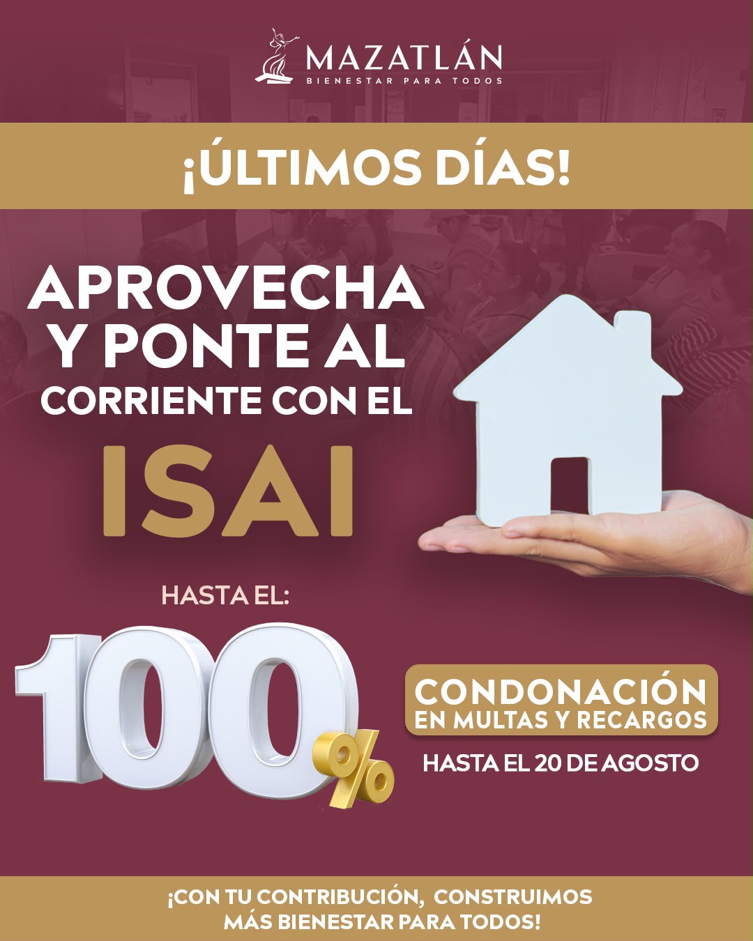Invitan a Aprovechar Últimos días de Condonación del ISAI