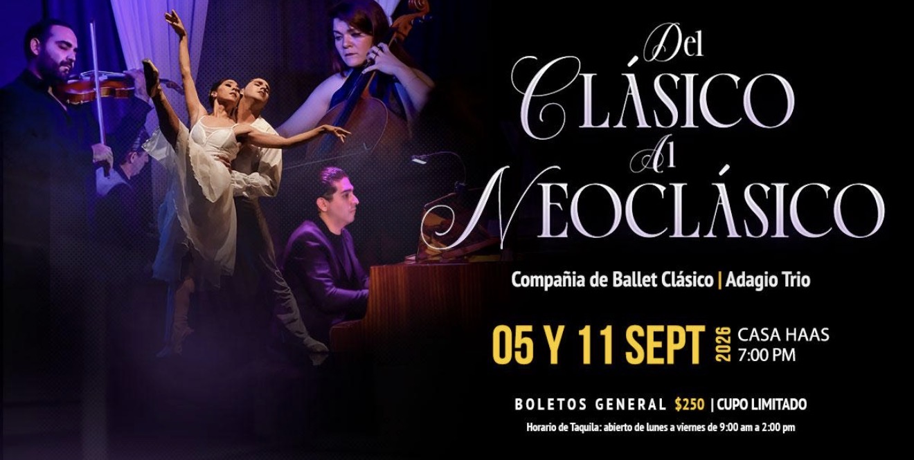 Del Clásico al Neoclásico” danza y música en vivo en Casa Haas