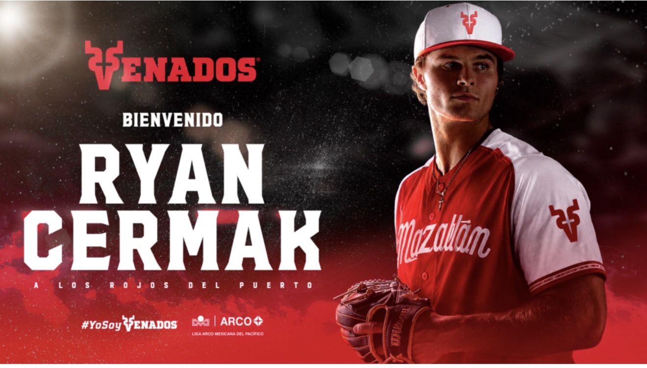 Ryan Cermak se suma a Venados de Mazatlán
