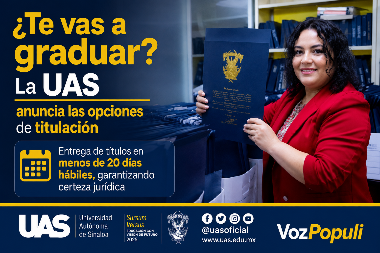 ¿Te vas a graduar?