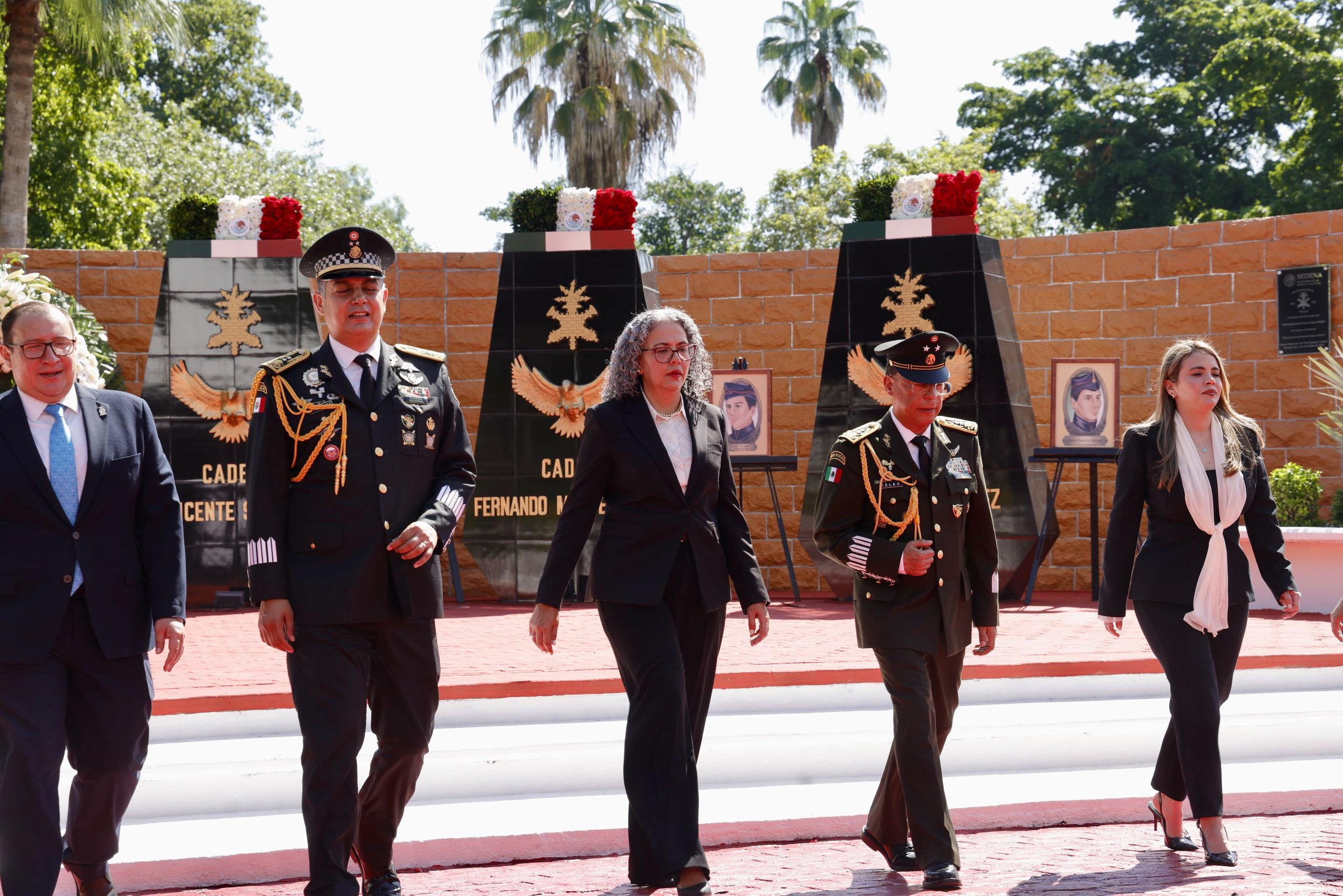 La Gobernadora Graciela Domínguez, junto a autoridades militares, encabezó ceremonia del 179 aniversario de la Gesta Heroica de los Niños Héroes de Chapultepec