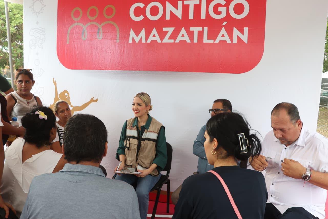 Estrella Palacios encabeza “Contigo Mazatlán” en Los Portales