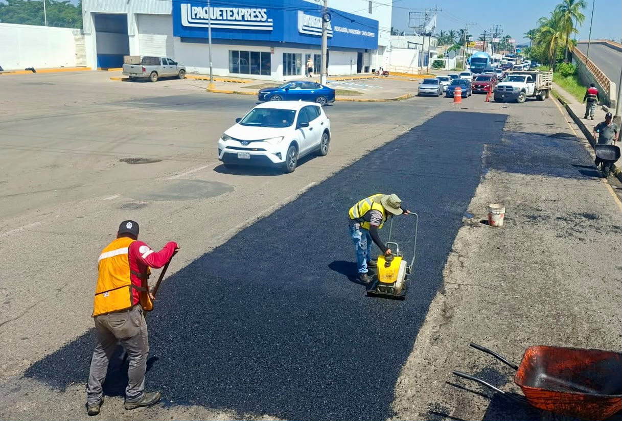 Desaparecen más Baches en Mazatlán