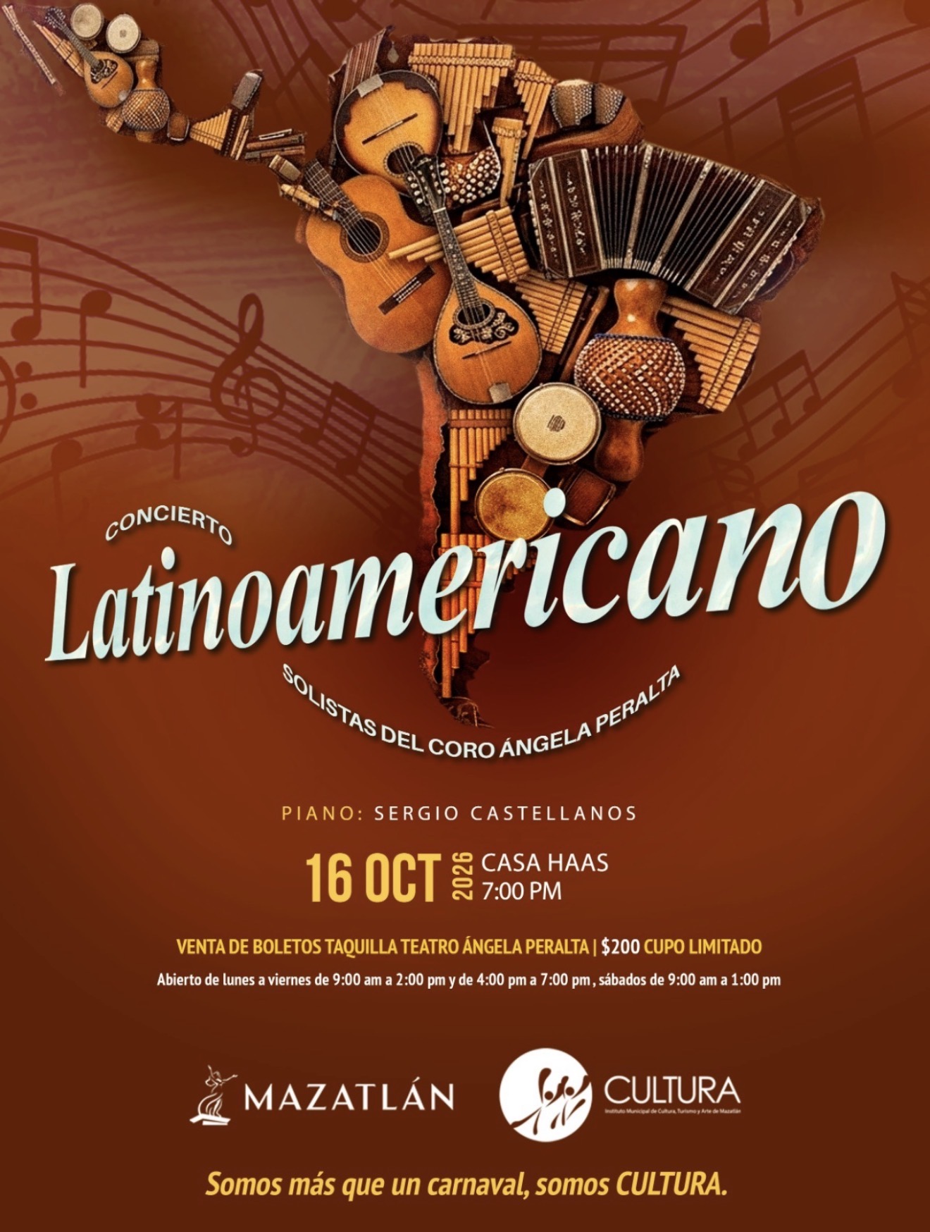 Voces y piano: celebrarán la riqueza musical de América Latina en el recital “Concierto Latinoamericano”