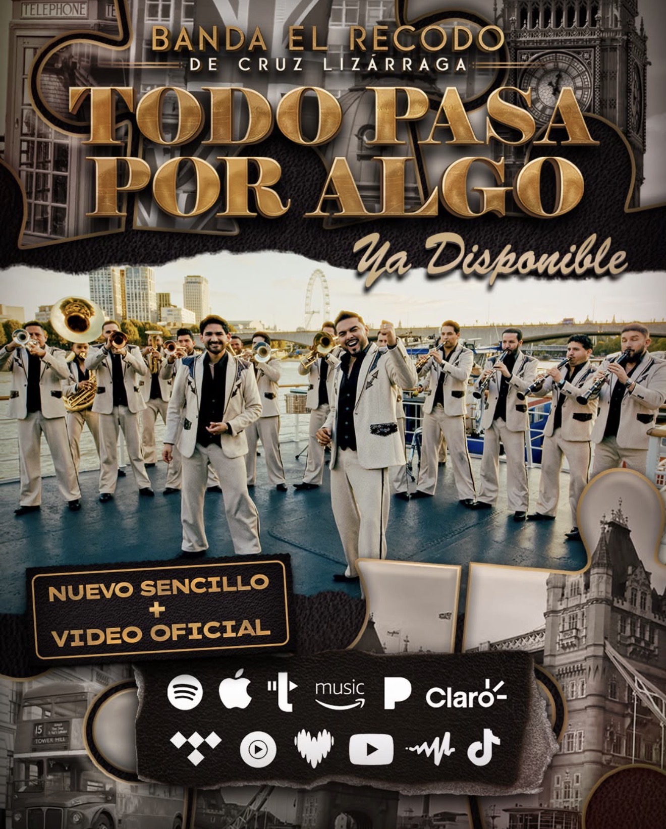 Estrena Banda El Recodo  nuevo sencillo  “Todo pasa por algo”.