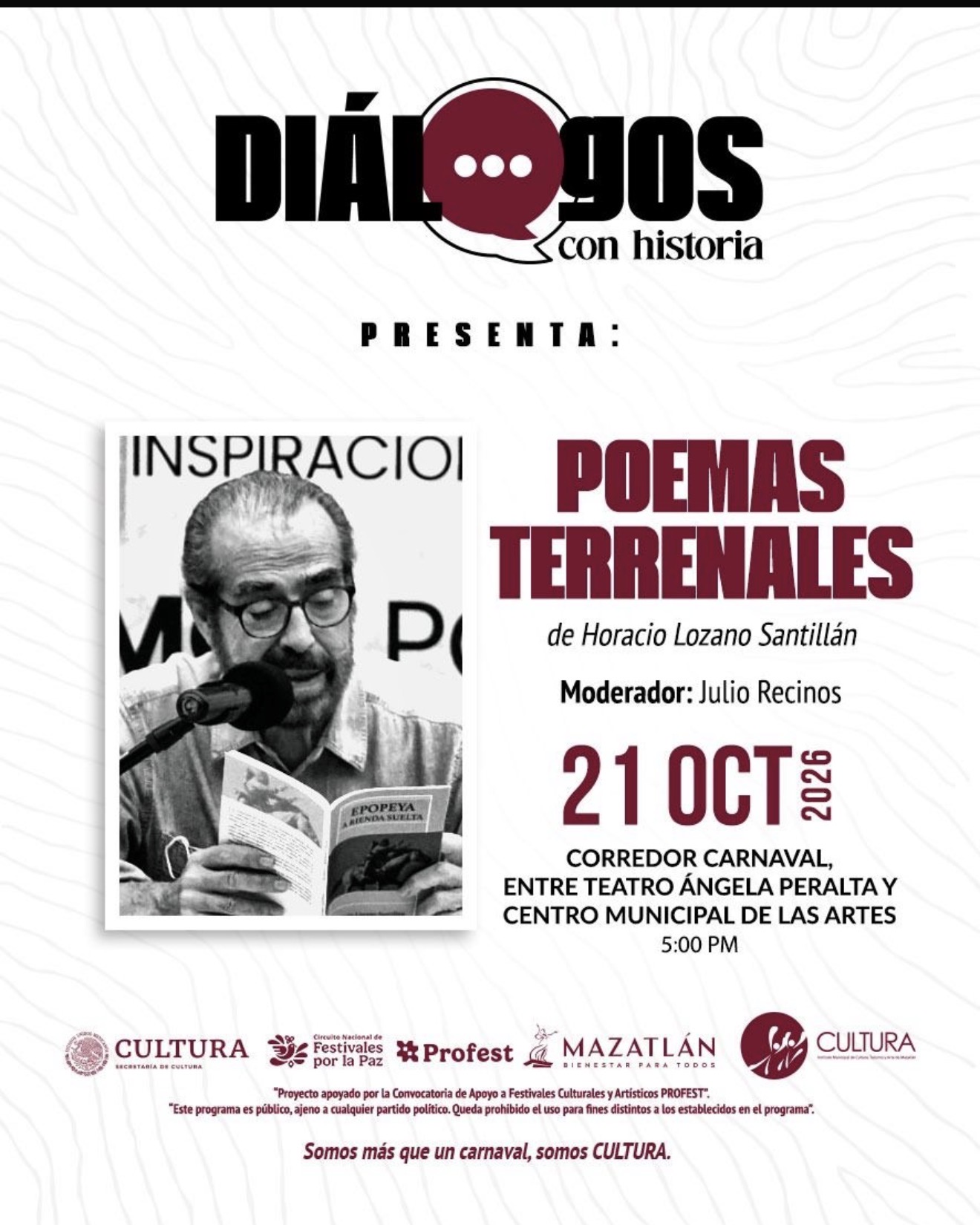 Este miércoles se reanuda el programa “Diálogos de nuestra historia” 