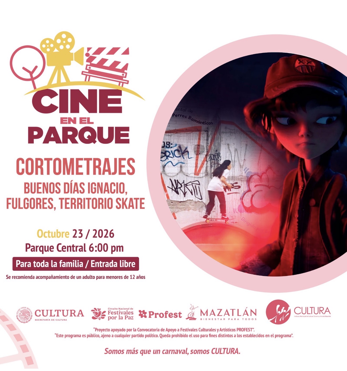 Este viernes regresa  “Cine en el Parque”