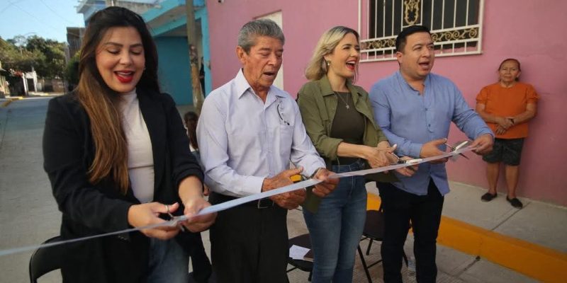 Hace Realidad Estrella Palacios Pavimentación y Rehabilitación de Drenaje en la 12 de Mayo