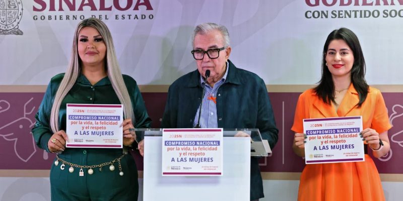 Se enlaza el gobernador con la presidenta Claudia Sheimbaun