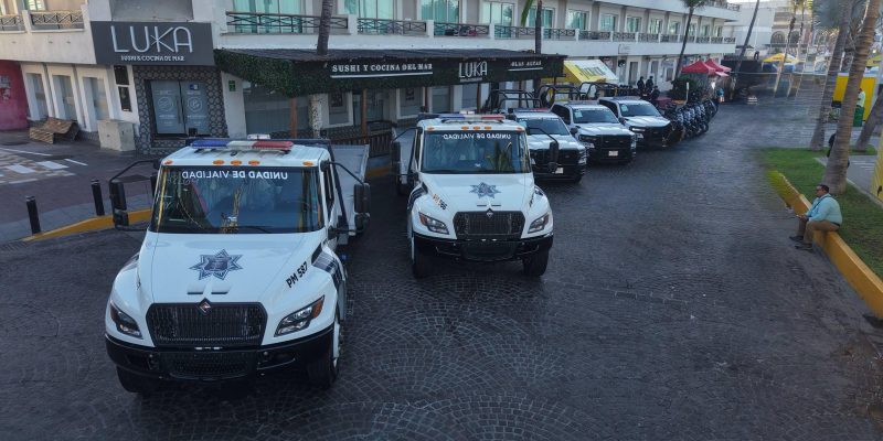 Refuerzan con más Patrullas y equipamiento a la Policía de Mazatlán. La inversión de casi 20 Millones de Pesos