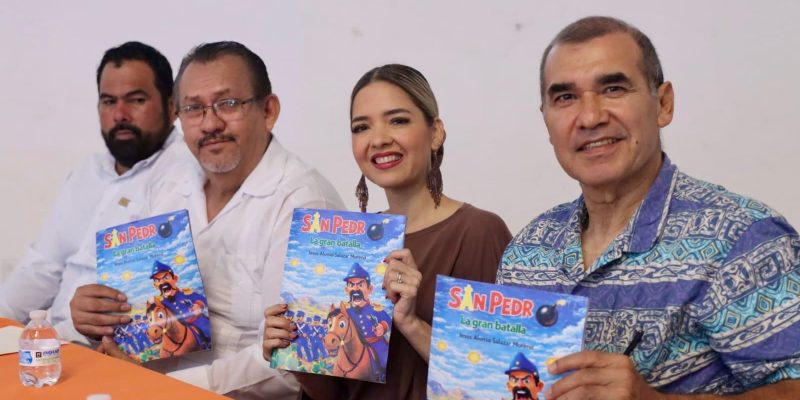 Reconoce Estrella Palacios obra «San Pedro, la Gran Batalla», de Jesús Alonso Salazar