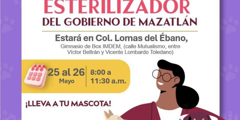 Hoy Llega el Camión Esterilizador a la colonia Lomas del Ébano